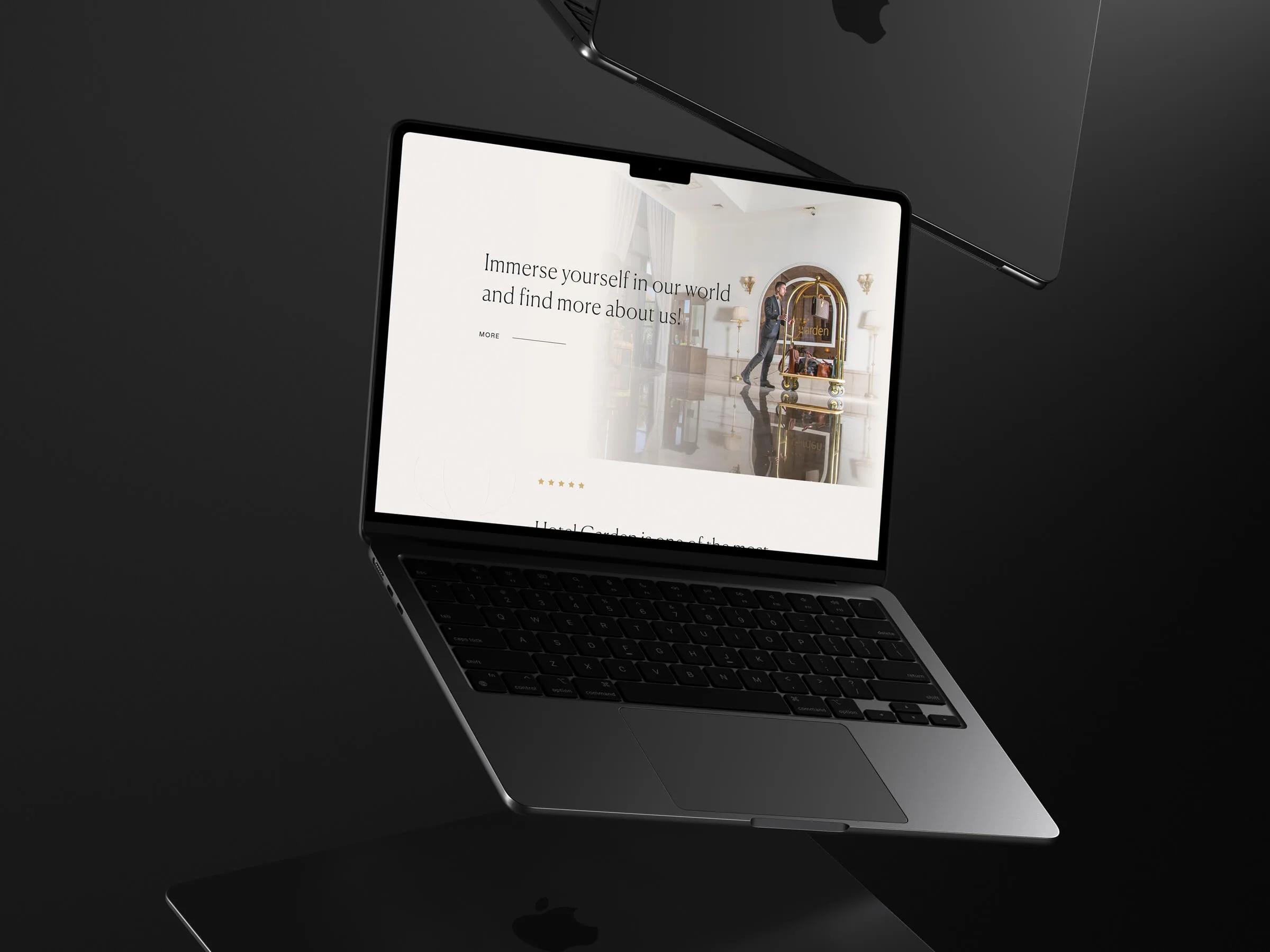 Hotel Garden website design — layout screenshot