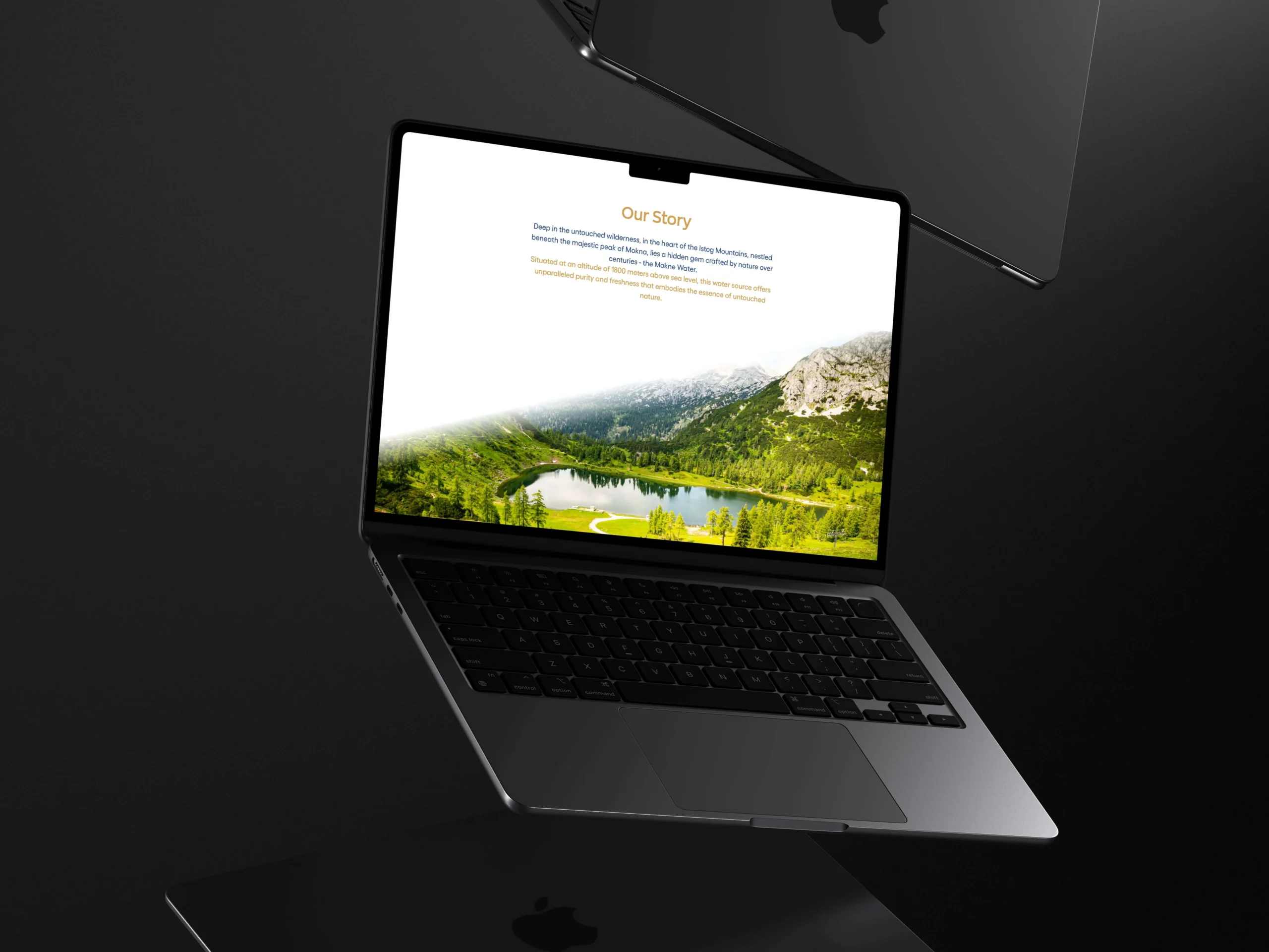 Mokne Water website design