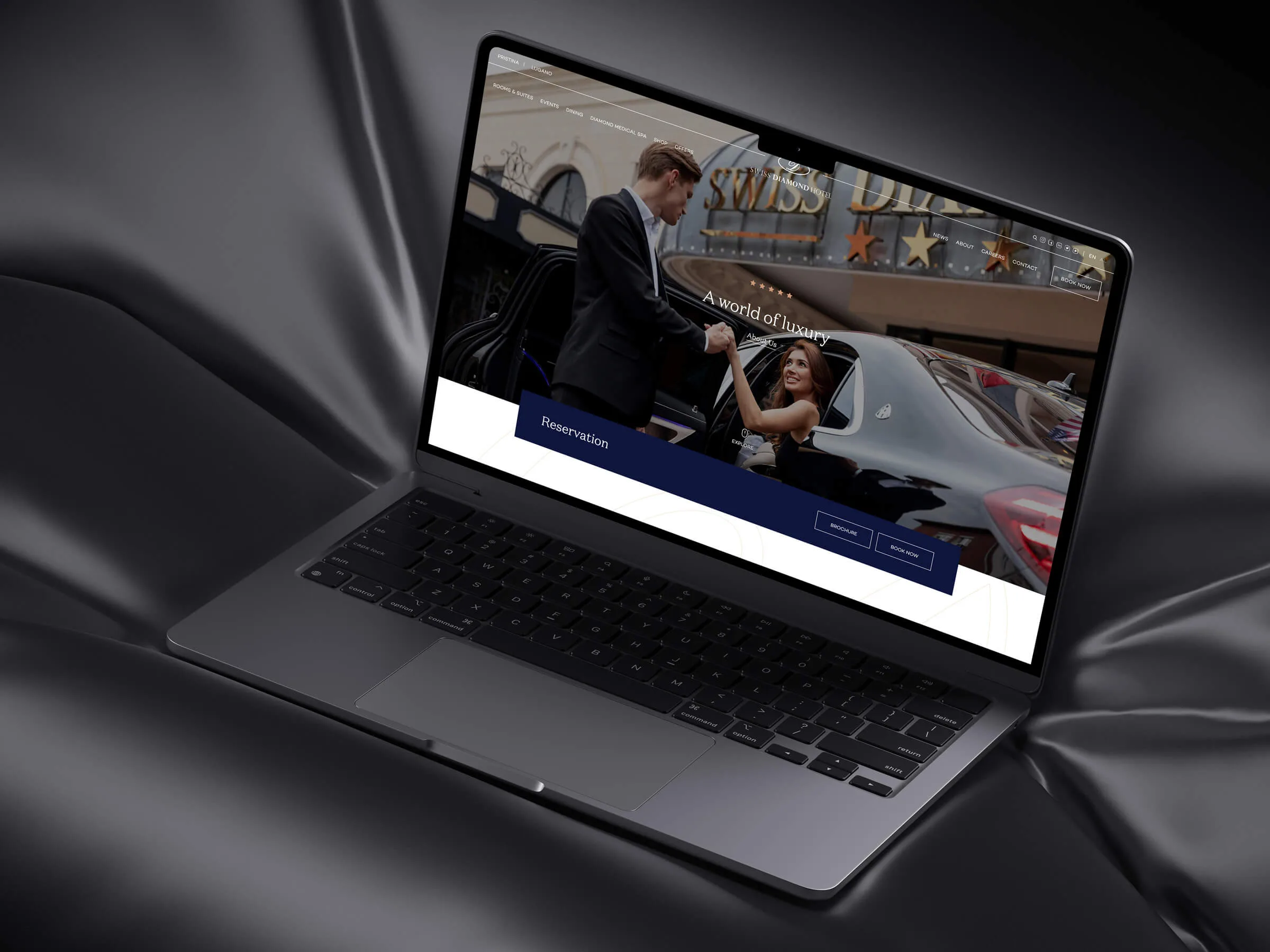 Swiss Diamond Hotel website design